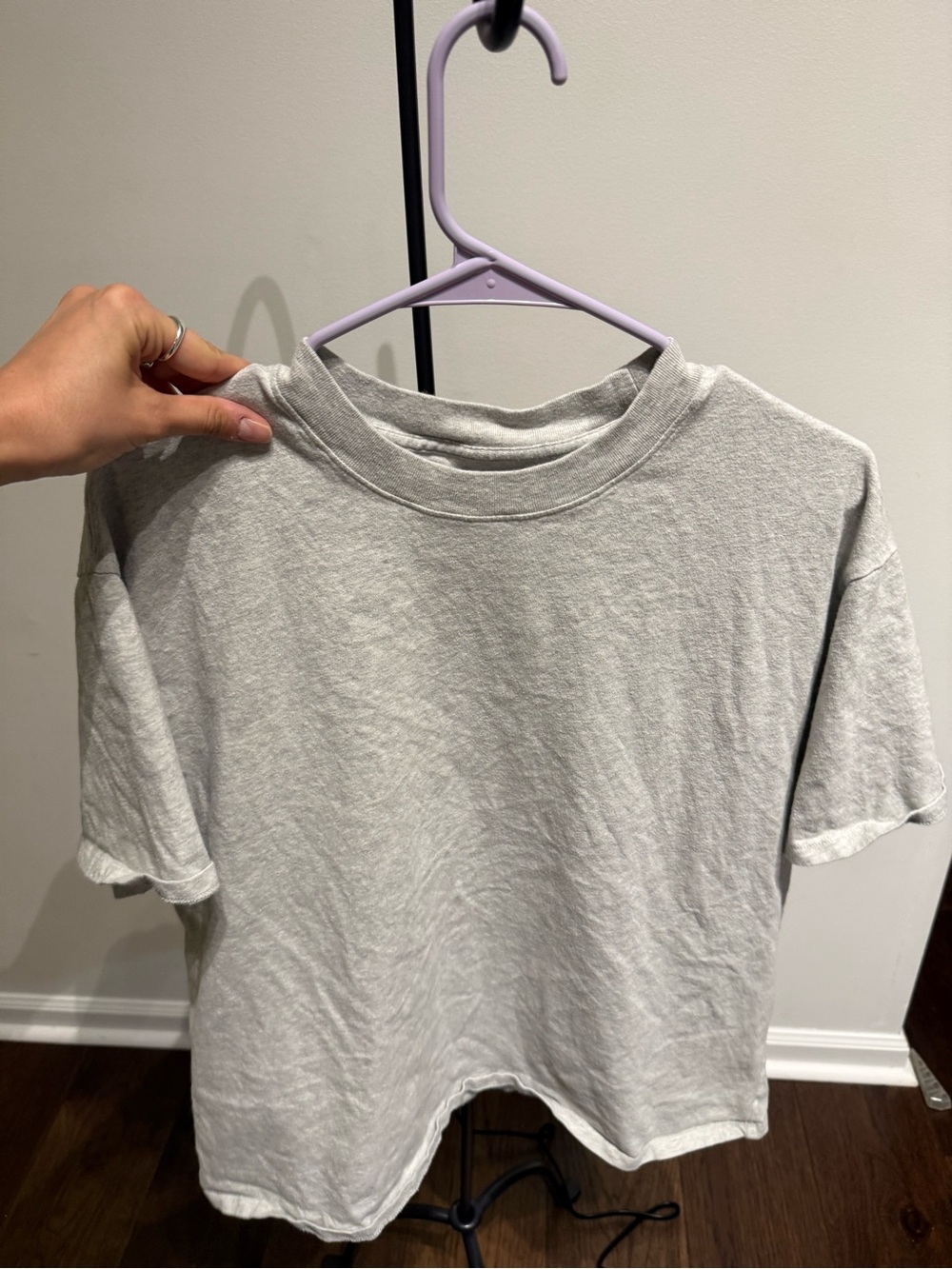 Abercrombie & Fitch Light Gray Short Sleeve Tee